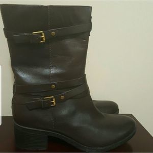 NWOT BANDOLINO MID CALF LEATHER BOOTS